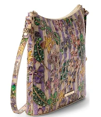 BRAHMIN Pinstripe Petals Melbourne Collectin Katie Crossbody Bag