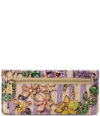 BRAHMIN Pinstripe Petals Melbourne Collection Ady Wallet