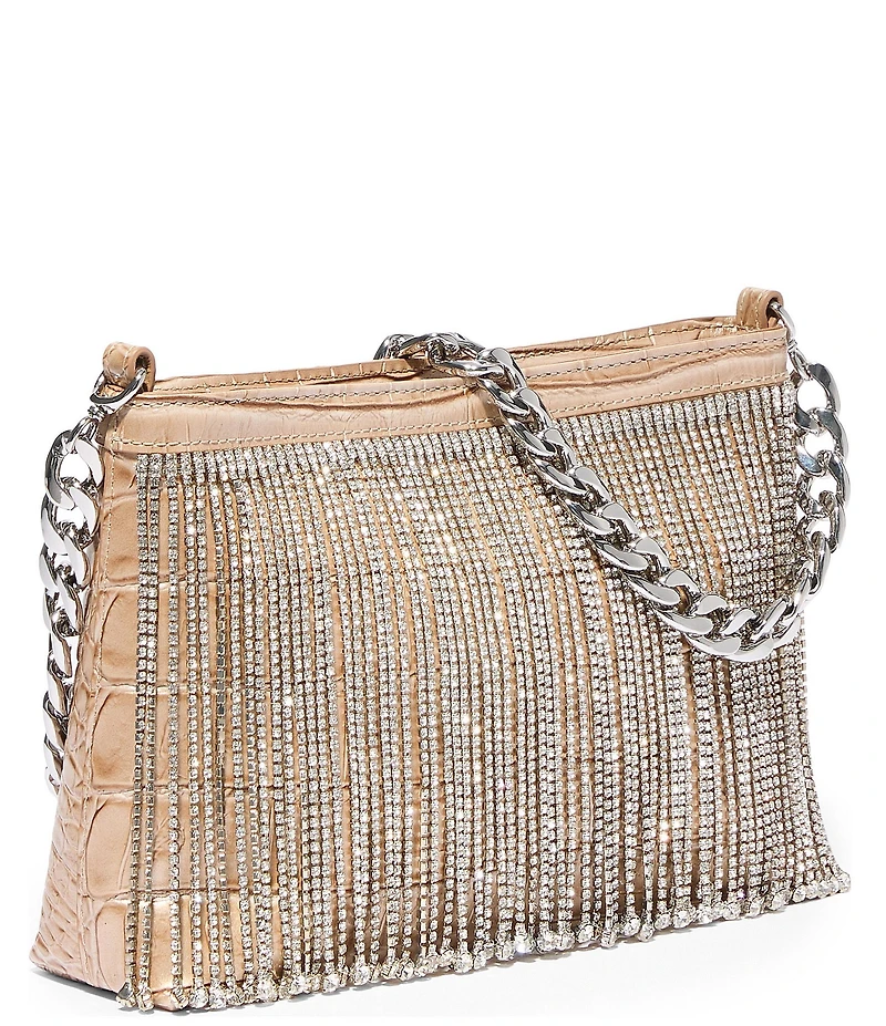 BRAHMIN Premier Collection Mod Lorelei Crystal Fringe Shoulder Bag