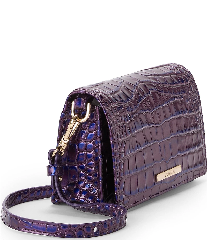 BRAHMIN Purple Acro Minuette Crossbody Bag