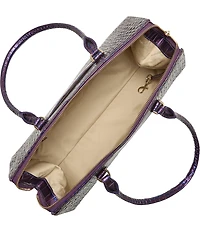 BRAHMIN Purple Acro Sophia East West Satchel Bag