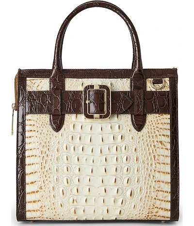 BRAHMIN Rambla Collection Multi Small Caroline Satchel Bag
