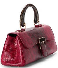 BRAHMIN Red Opal Cassatt Collectoin Dayan Satchel Bag