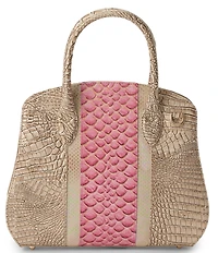 BRAHMIN Resort Collection Multi Rosetta Satchel Bag