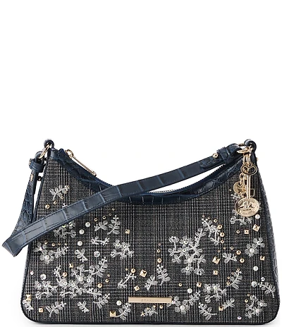 BRAHMIN Riverton Collection Josette Floral Shoulder Bag