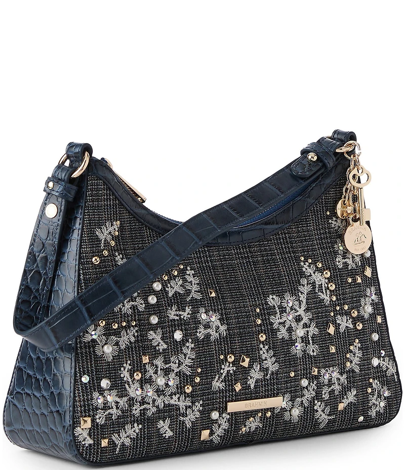 BRAHMIN Riverton Collection Josette Floral Shoulder Bag