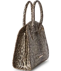 BRAHMIN Rosetta Melbourne Collection Ocelot Animal Print Satchel Bag