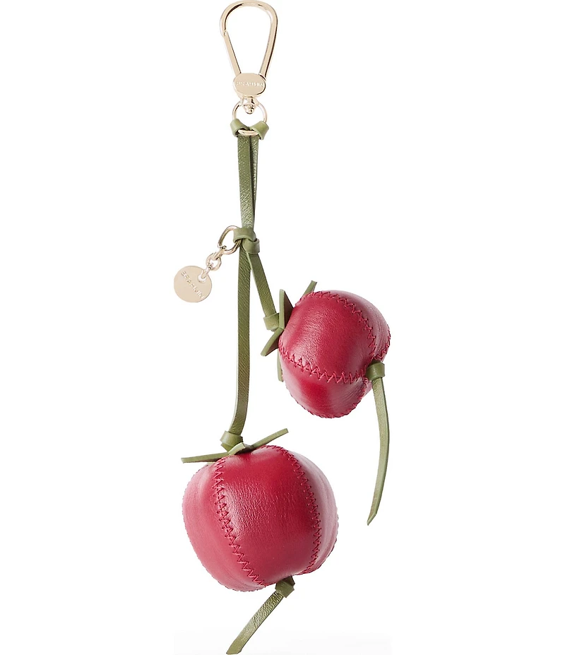 BRAHMIN Samos Collection Leather Tomato Bag Charm