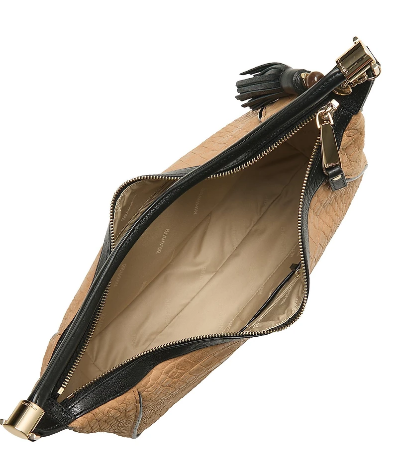 BRAHMIN San Lorenzo Collection Latte Edie Shoulder Bag