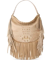 BRAHMIN Sandstorm Bonita Collection Small Kathleen Fringe Shoulder Bag