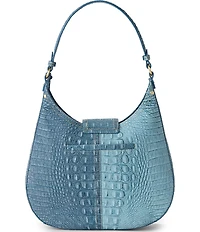BRAHMIN Secour Collection Denim Fallon Hobo Shoulder Bag