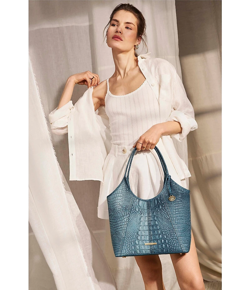 BRAHMIN Secour Collection Denim Melora Tote Bag