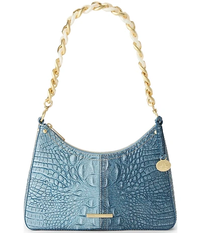 BRAHMIN Secour Collection Denim Mod Esme Chain Strap Shoulder Bag