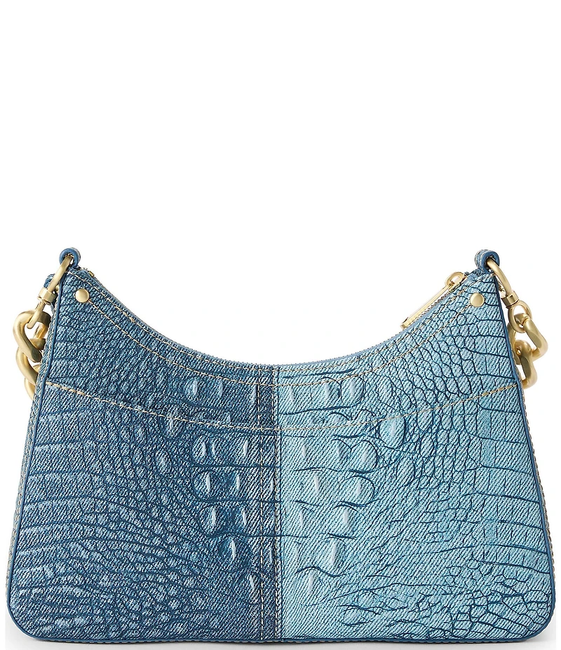 BRAHMIN Secour Collection Denim Mod Esme Chain Strap Shoulder Bag