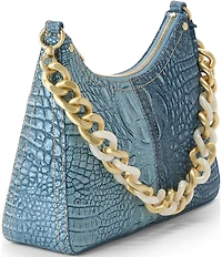 BRAHMIN Secour Collection Denim Mod Esme Chain Strap Shoulder Bag
