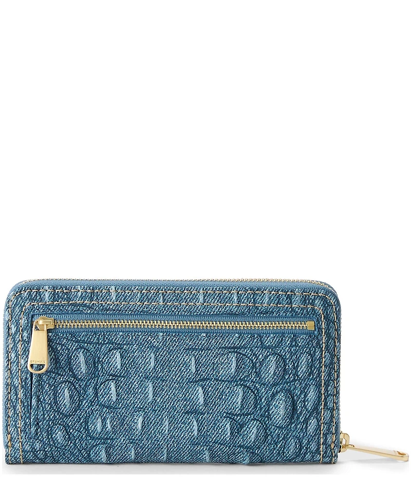 BRAHMIN Secour Collection Denim Suri Wallet