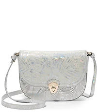 BRAHMIN Serenade Collection Silver Portia Crossbody Bag