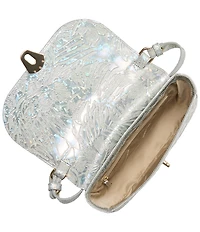 BRAHMIN Serenade Collection Silver Portia Crossbody Bag