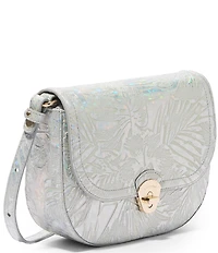 BRAHMIN Serenade Collection Silver Portia Crossbody Bag