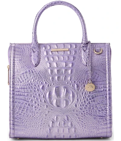 BRAHMIN Sheer Collection Caroline Sheer Lavender Satchel Top Handle Bag
