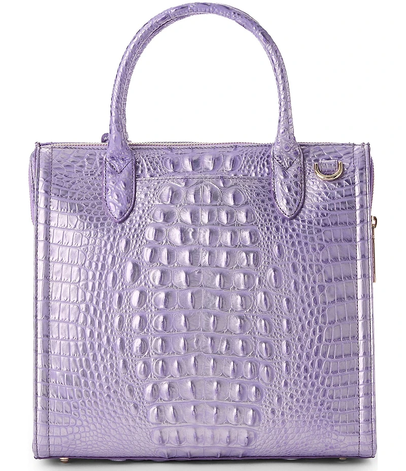 BRAHMIN Sheer Collection Caroline Sheer Lavender Satchel Top Handle Bag