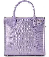 BRAHMIN Sheer Collection Caroline Sheer Lavender Satchel Top Handle Bag