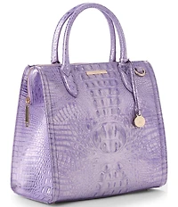 BRAHMIN Sheer Collection Caroline Sheer Lavender Satchel Top Handle Bag