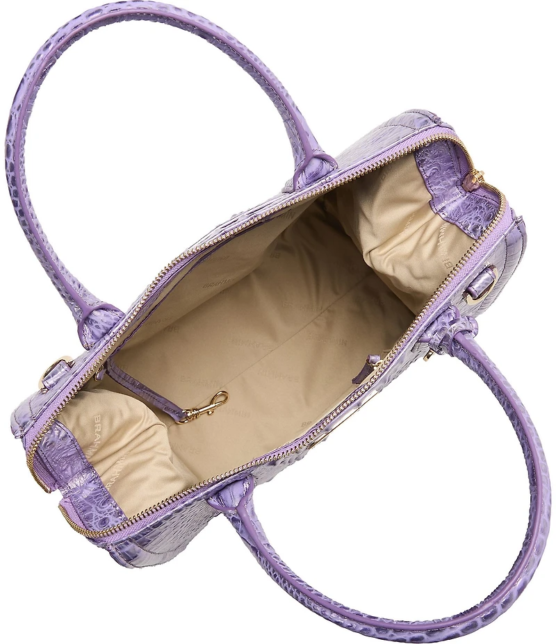 BRAHMIN Sheer Collection Caroline Sheer Lavender Satchel Top Handle Bag