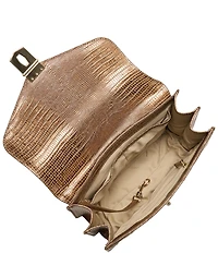 BRAHMIN Silverhill Collection Small Hallie Patchwork Satchel Bag