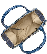 BRAHMIN Small Caroline Retro Blue Skye Satchel Bag