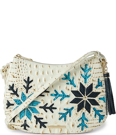 BRAHMIN Snowdrift Collection Shayna Snowball Crossbody Shoulder Bag