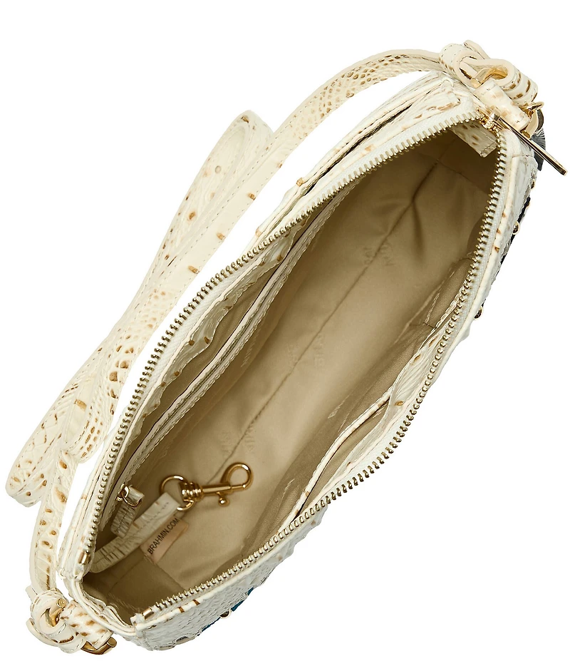 BRAHMIN Snowdrift Collection Shayna Snowball Crossbody Shoulder Bag