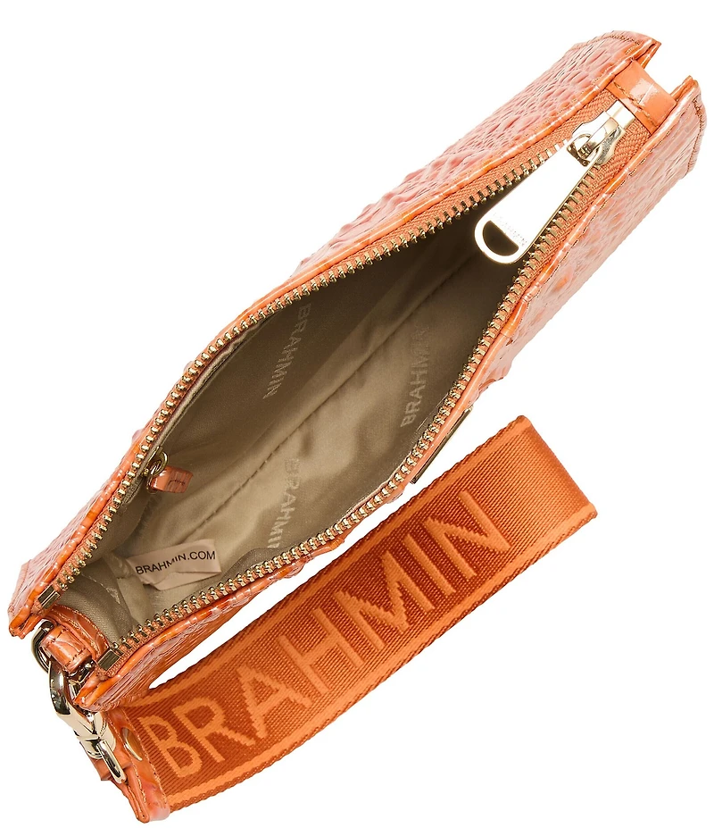 BRAHMIN Solar Orange Melbourne Collection Adia Wristlet