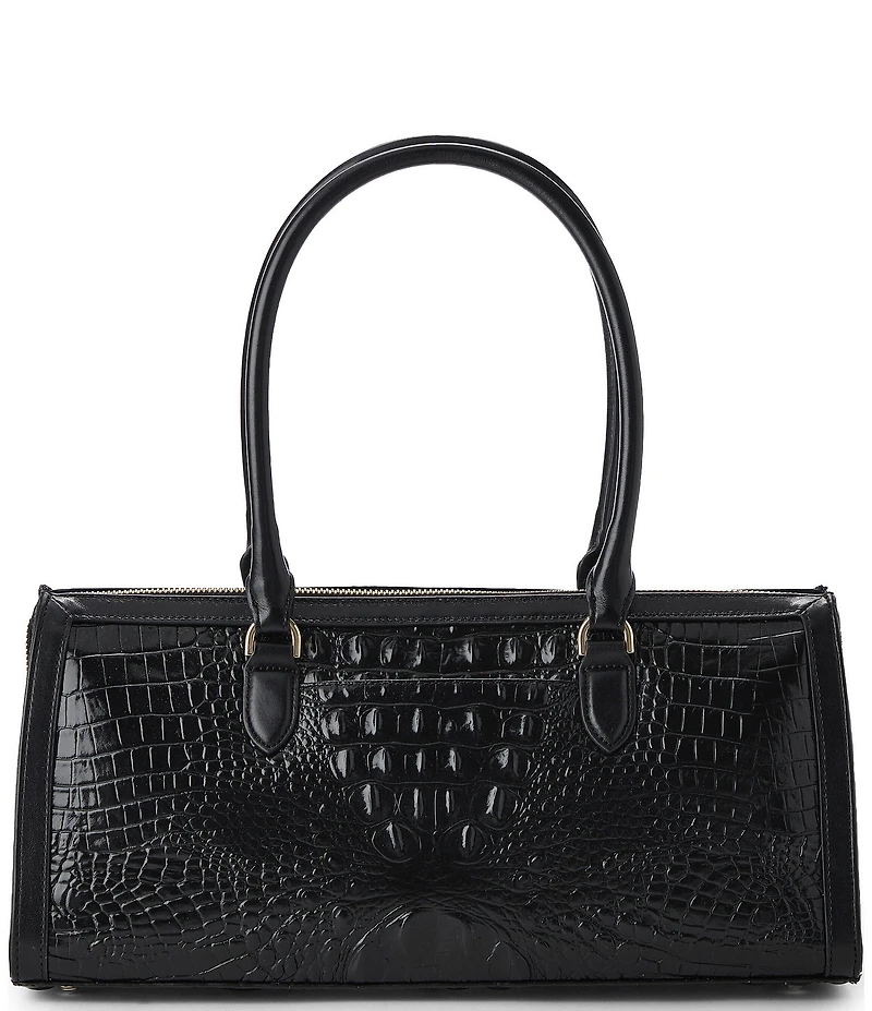BRAHMIN Sophia Calgary Collection Ocelot Animal Print Satchel Bag