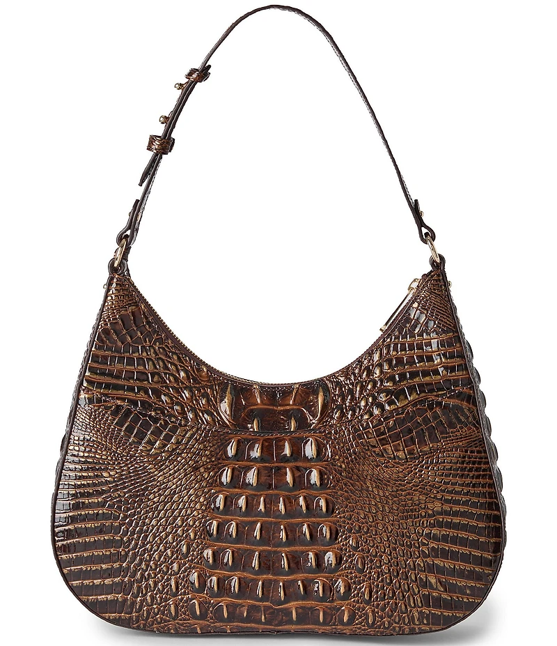 BRAHMIN Stephie Melbourne Collection Chocolate Shoulder Bag