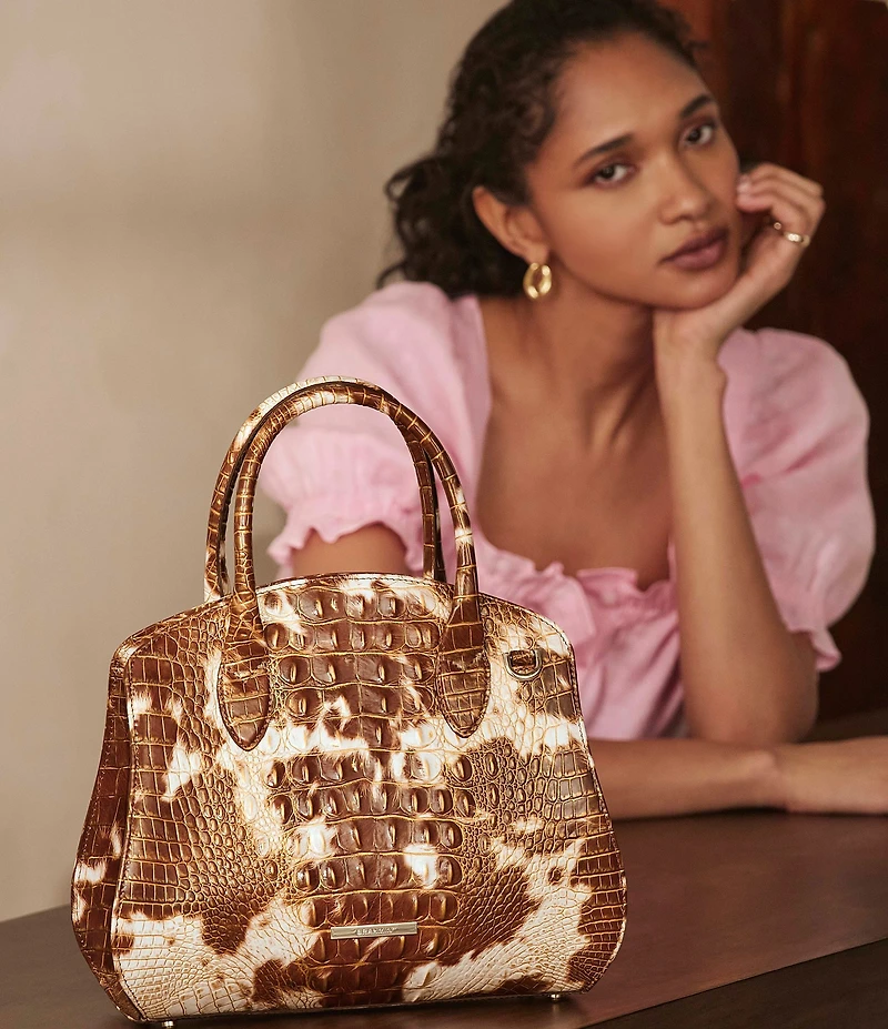BRAHMIN Summer Rodeo Melbourne Rosetta Satchel Bag