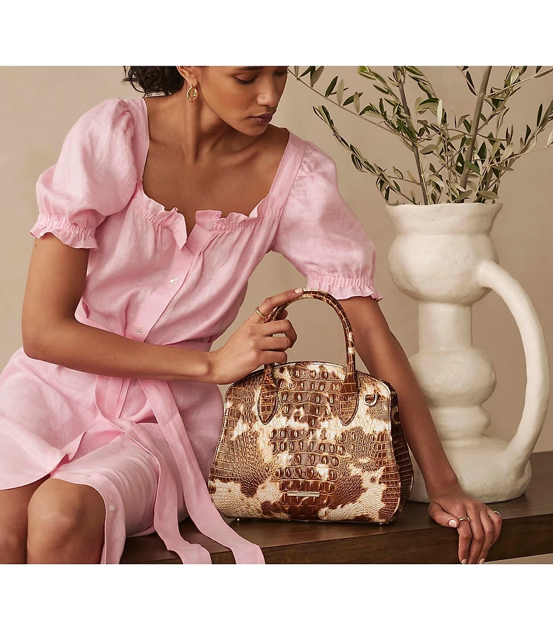 BRAHMIN Summer Rodeo Melbourne Rosetta Satchel Bag