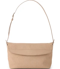 BRAHMIN Tan Dawnlight Collection Snake Embossed Kalina Shoulder Bag