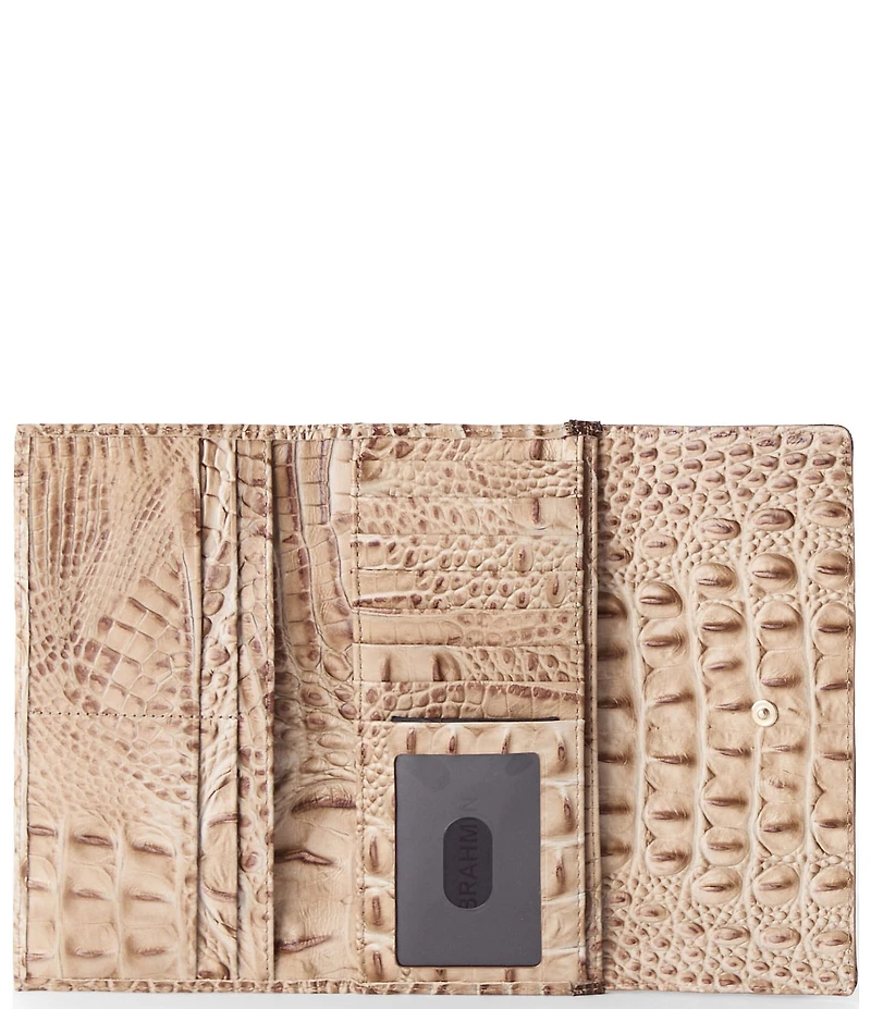 BRAHMIN Taupe Ensemble Cordelia Suede & Leather Wallet