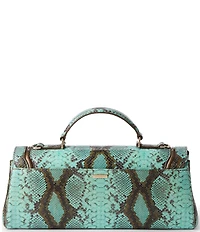 BRAHMIN Tecoma Collection Turquoise Stone Dayan Satchel Bag