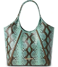 BRAHMIN Tecoma Collection Turquoise Stone Iona Tote Bag