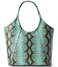 BRAHMIN Tecoma Collection Turquoise Stone Iona Tote Bag