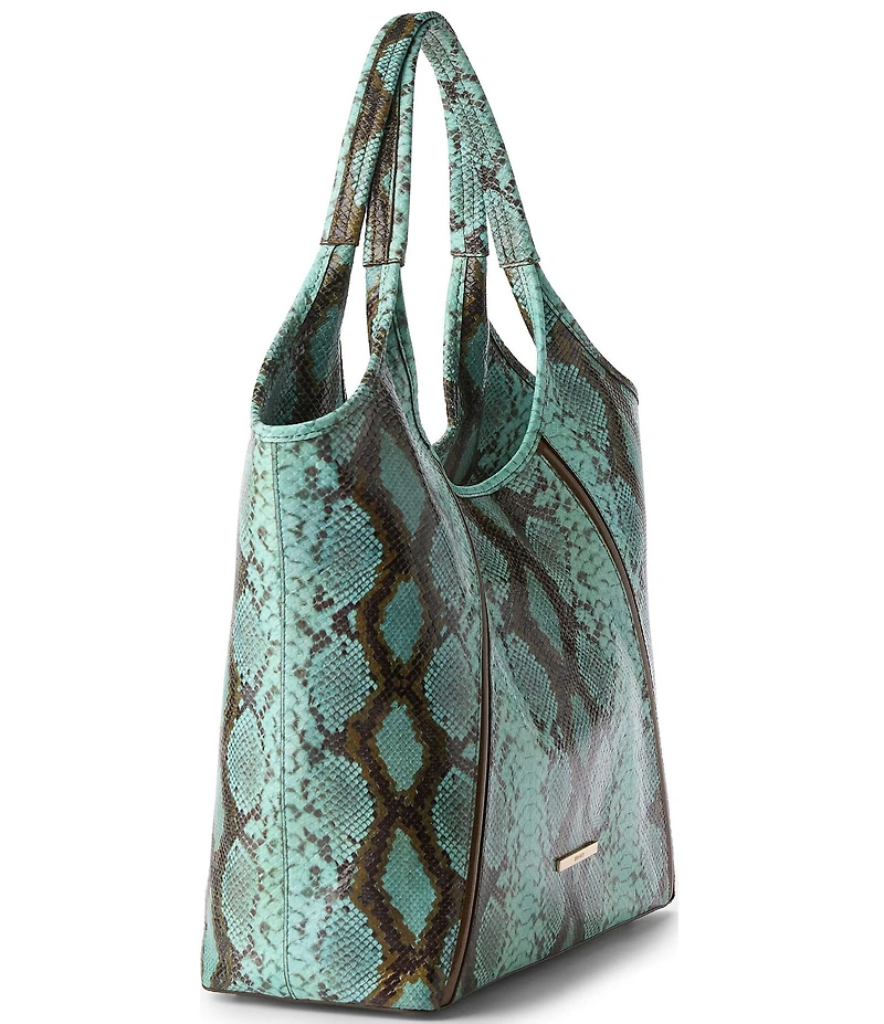 BRAHMIN Tecoma Collection Turquoise Stone Iona Tote Bag