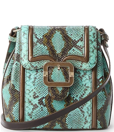 BRAHMIN Tecoma Collection Turquoise Stone Margo Crossbody Bag
