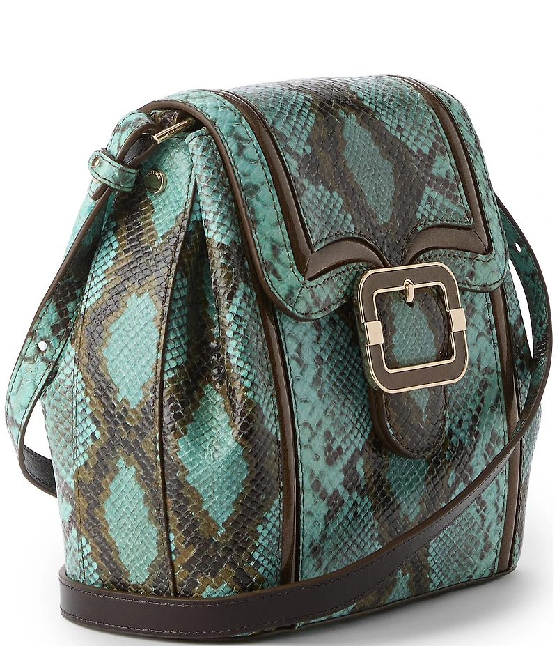 BRAHMIN Tecoma Collection Turquoise Stone Margo Crossbody Bag