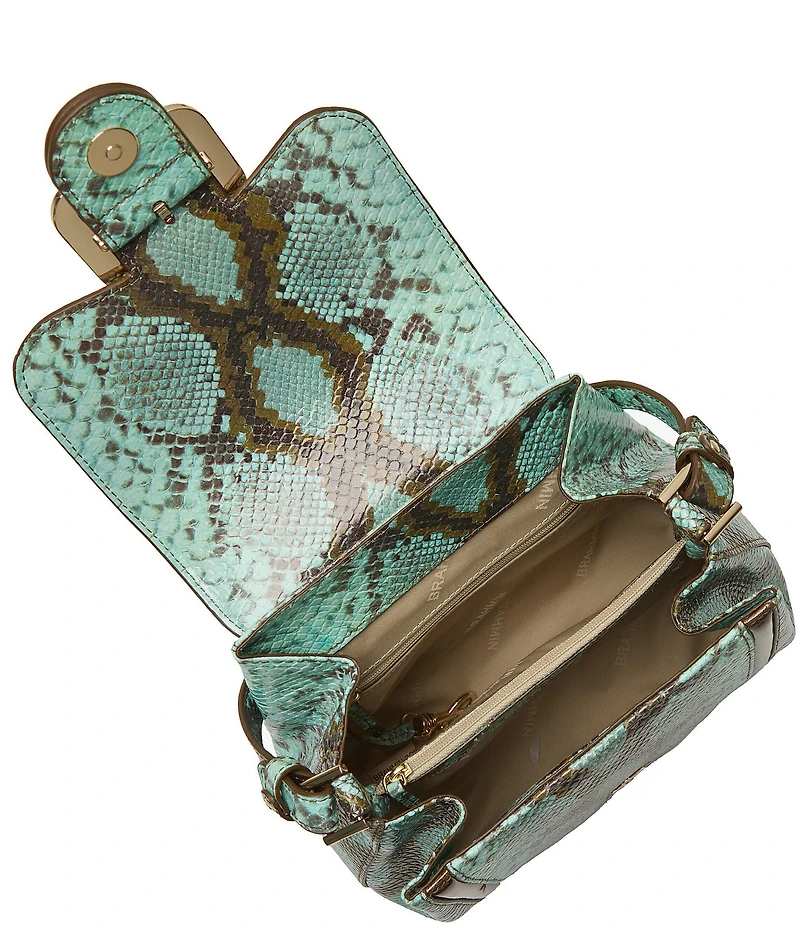 BRAHMIN Tecoma Collection Turquoise Stone Margo Crossbody Bag