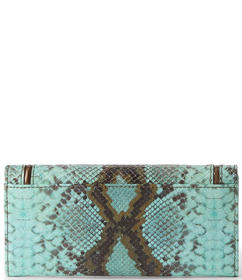 BRAHMIN Tecoma Collection Turquoise Stone Veronica Wallet