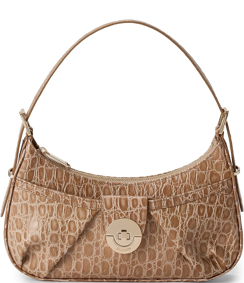 BRAHMIN Timeless Taupe Bayem Kyrie Shoulder Bag