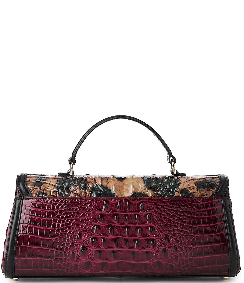 BRAHMIN Towers Collection Cherry Lacquer Dayan Satchel Bag