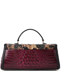 BRAHMIN Towers Collection Cherry Lacquer Dayan Satchel Bag